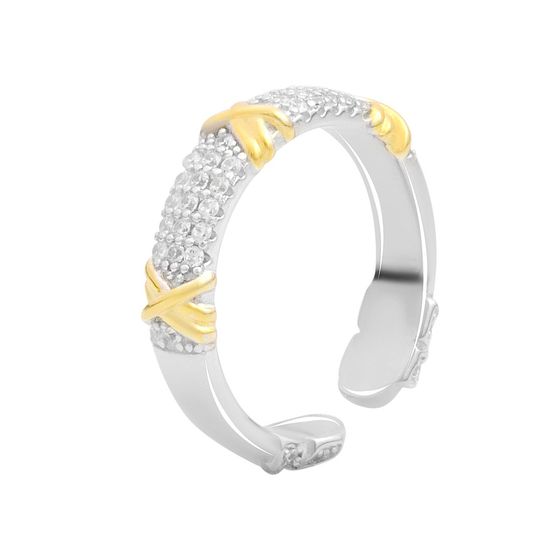 Серебряное кольцо с фианитами