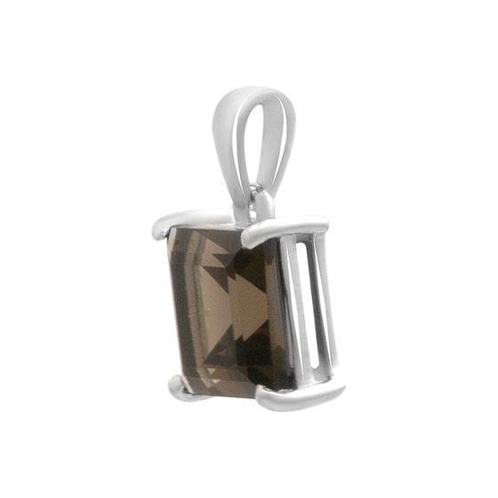 Серебряная подвеска с раухтопазом (дымчатым кварцем) 2.625ct