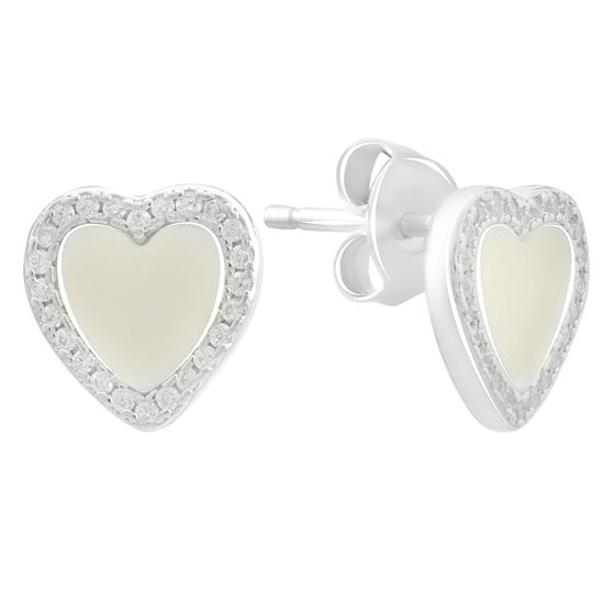 Серебряные серьги с перламутром