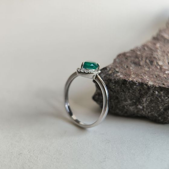 Серебряное кольцо с агатом 0.663ct