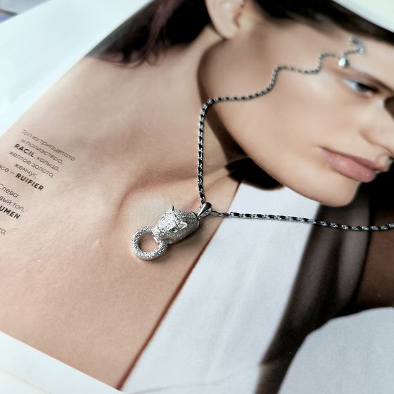 Серебряная подвеска с фианитами Серебряная подвеска с фианитами