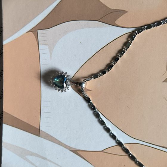 Серебряная подвеска с мистик топазом 0.801ct