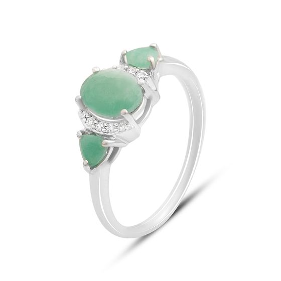 Серебряное кольцо с изумрудом 1.78ct