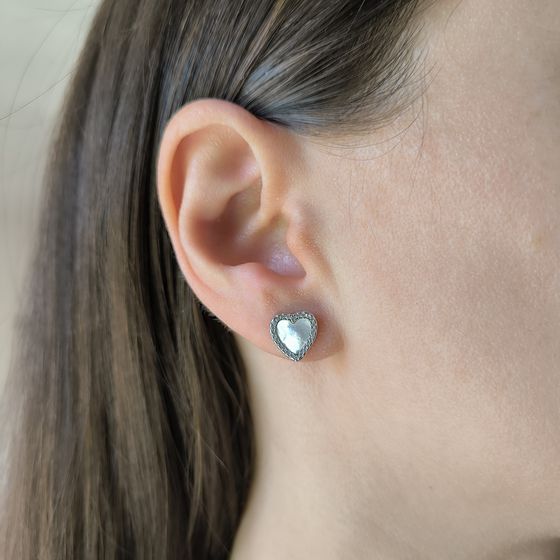 Серебряные серьги с перламутром Серебряные серьги с перламутром