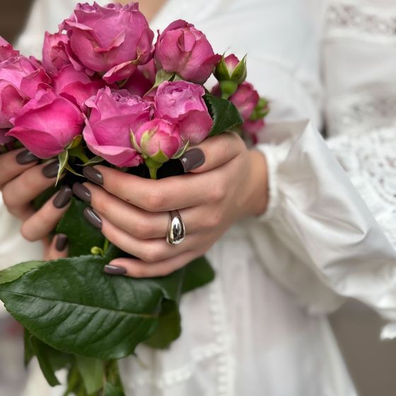 Серебряное кольцо без камней