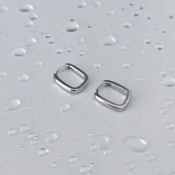 Серебряные серьги без камней