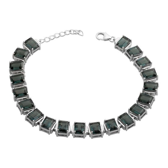 Серебряный браслет с топазом Лондон Блю