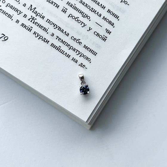 Серебряная подвеска с мистик топазом 0.36ct