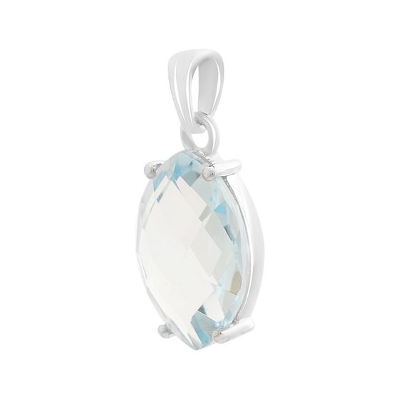 Серебряная подвеска с топазом 6.47ct