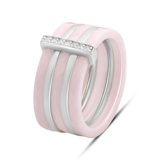 Серебряное кольцо с керамикой