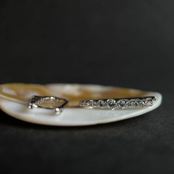 Серебряные серьги с фианитами