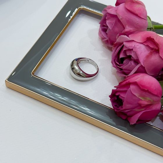 Серебряное кольцо без камней