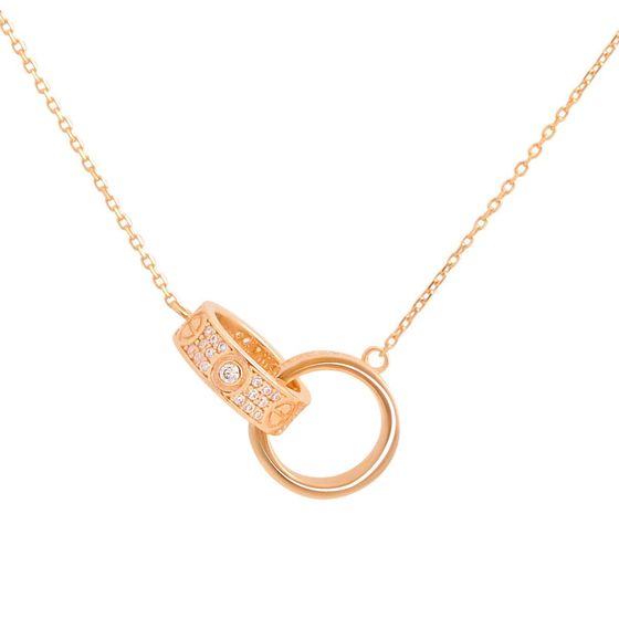 Золотое колье с фианитами 0.98ct Золотое колье с фианитами 0.98ct