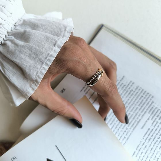 Серебряное кольцо без камней