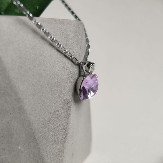 Серебряная подвеска с фианитами