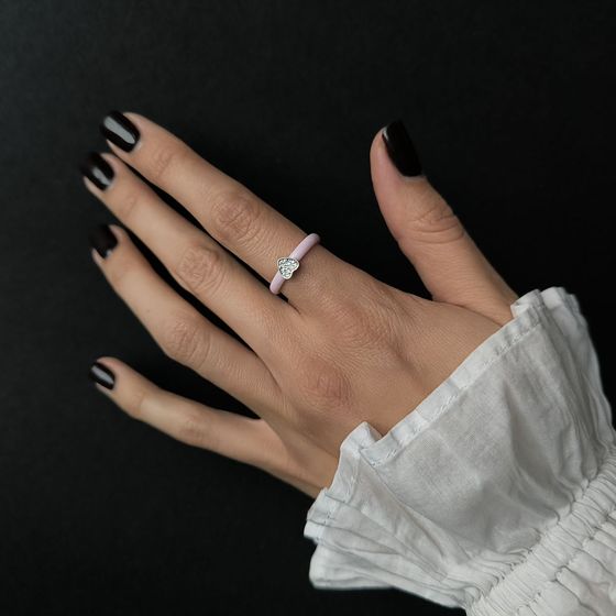 Серебряное кольцо с керамикой