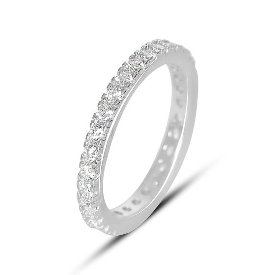 Серебряное кольцо с фианитами