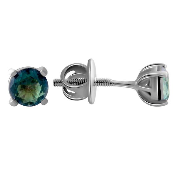 Серебряные серьги с мистик топазом 0.72ct