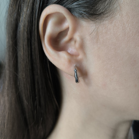 Серебряные серьги без камней