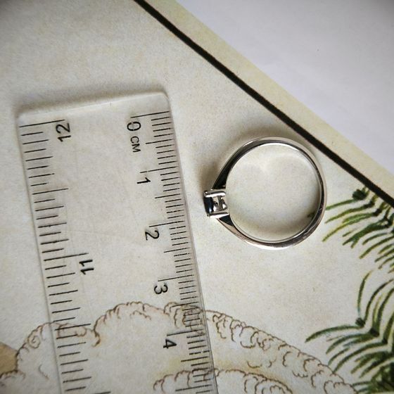 Серебряное кольцо с сапфиром 0.718ct