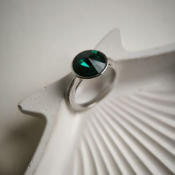 Серебряное кольцо с фианитами