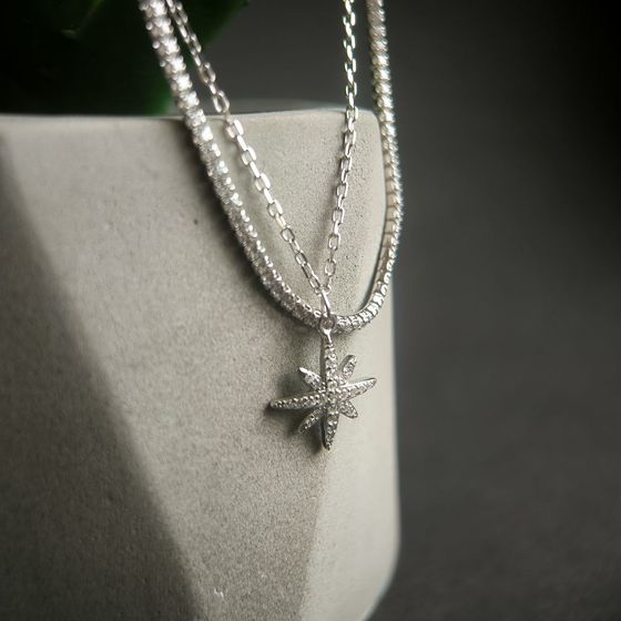 Серебряный браслет с фианитами