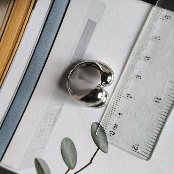 Серебряное кольцо без камней