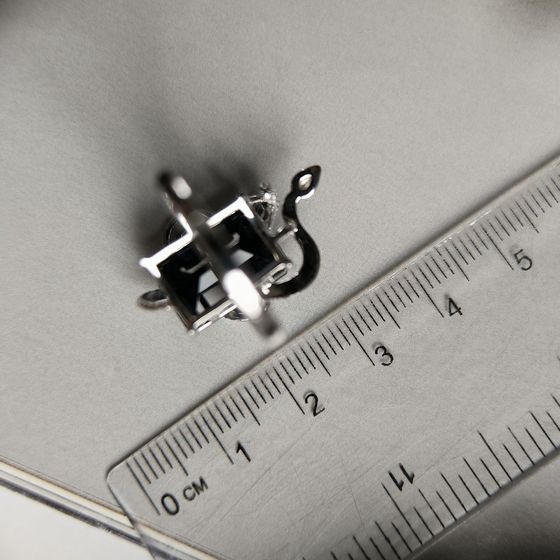 Серебряное кольцо с сапфиром nano 6.14ct