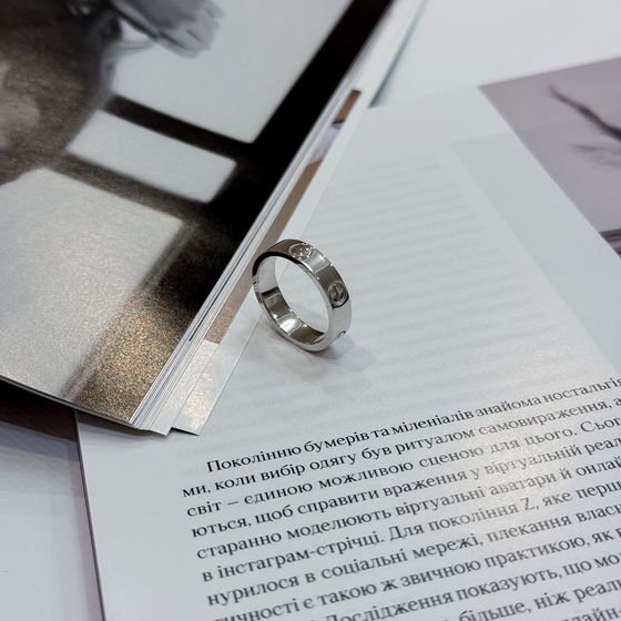 Серебряное кольцо без камней