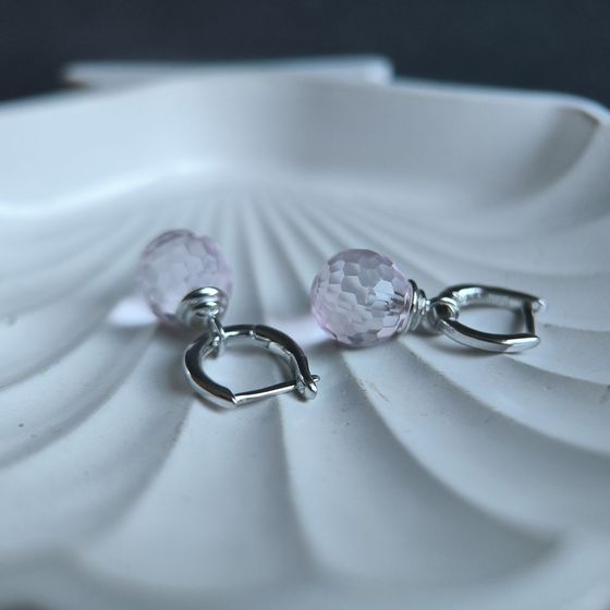 Серебряные серьги с фианитами Серебряные серьги с фианитами