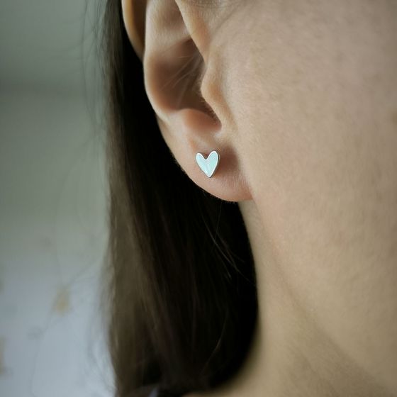 Серебряные серьги с емаллю Серебряные серьги с емаллю