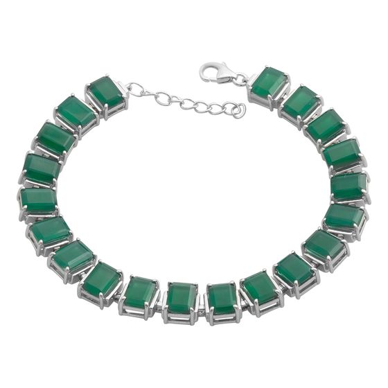 Серебряный браслет с агатом 8.63ct