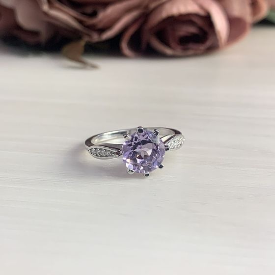 Серебряное кольцо с аметистом 1.479ct