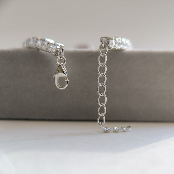 Серебряный браслет с рубином 9.832ct