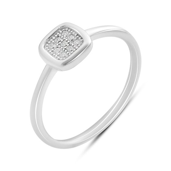 Серебряное кольцо с фианитами