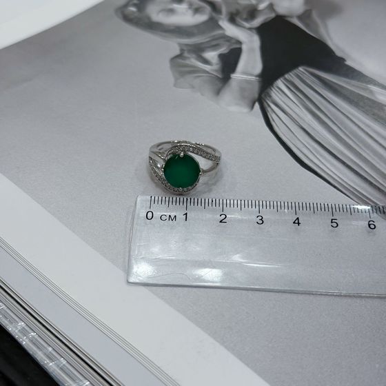 Серебряное кольцо с агатом 3.64ct