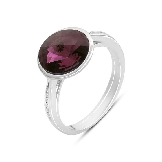 Серебряное кольцо с фианитами