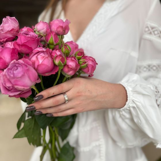 Серебряное кольцо без камней