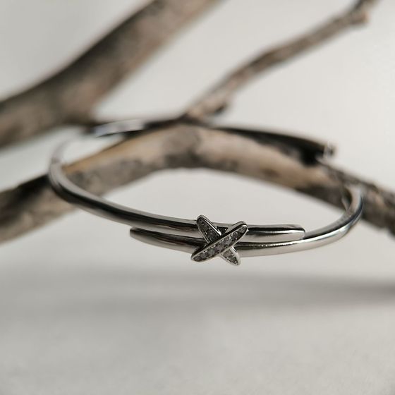 Серебряный браслет с фианитами Серебряный браслет с фианитами