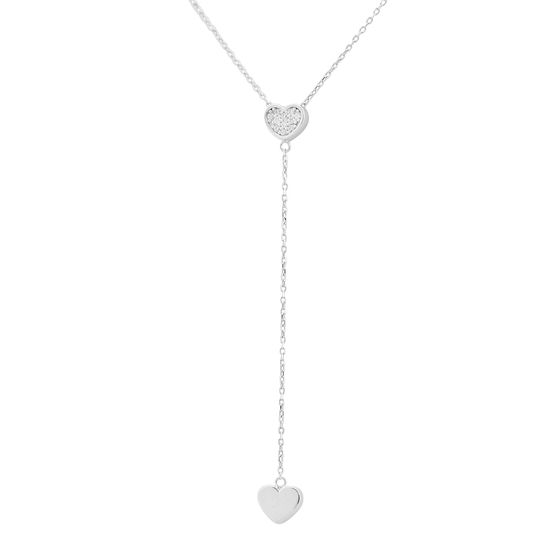 Золотое колье с фианитами 0.11ct