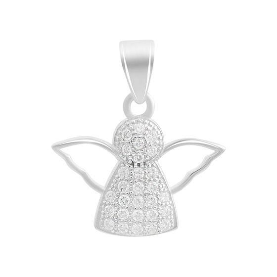 Серебряная подвеска с фианитами