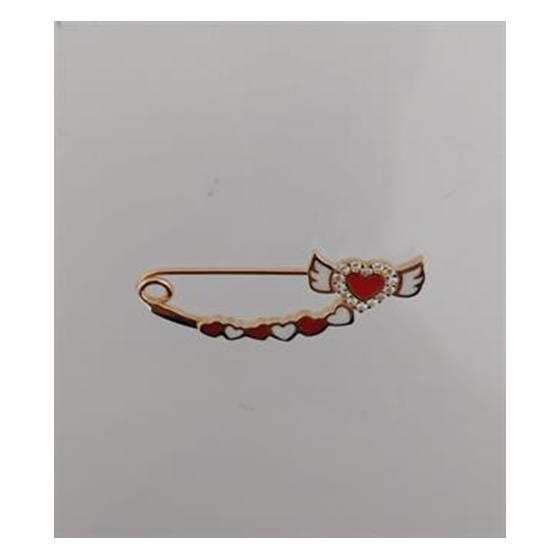 Серебряная подвеска с фианитами 0.14ct, емаллю
