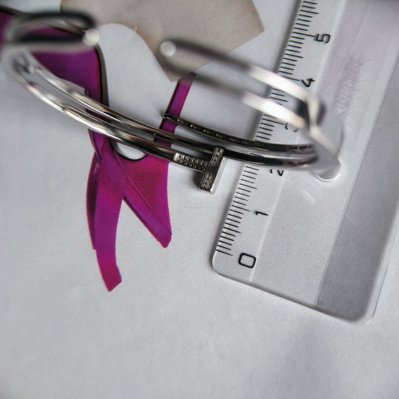 Серебряный браслет с фианитами