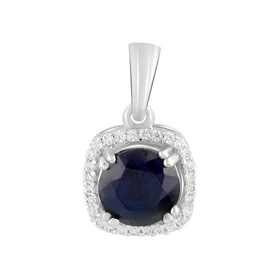 Серебряная подвеска с сапфиром 2.699ct
