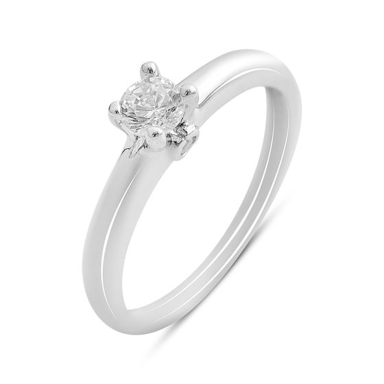 Серебряное кольцо с фианитами