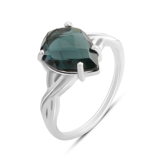 Серебряное кольцо с топазом Лондон Блю 3.1ct