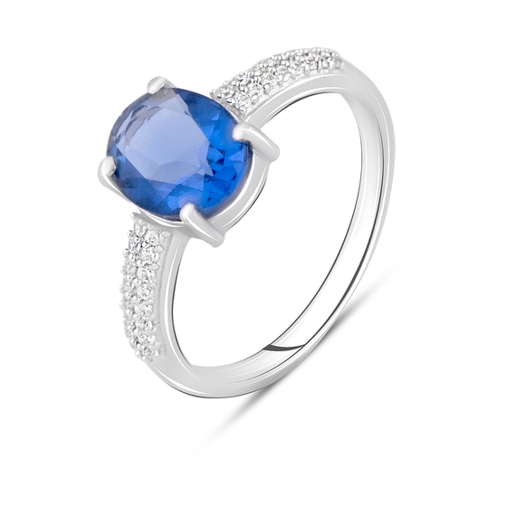 Серебряное кольцо с танзанитом nano