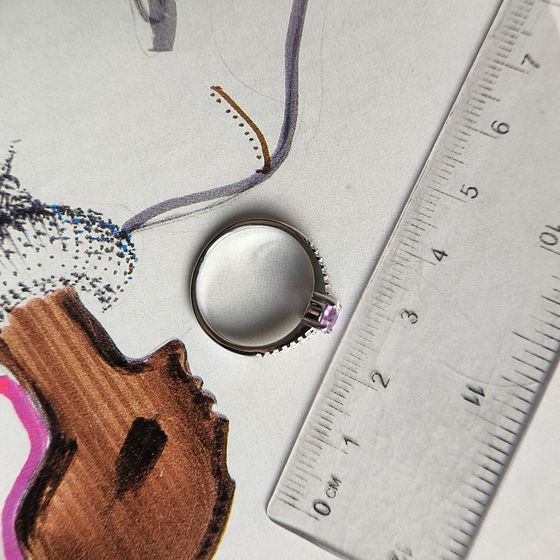 Серебряное кольцо с александритом 1.428ct