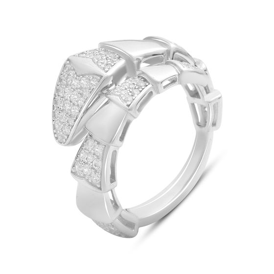 Серебряное кольцо с фианитами