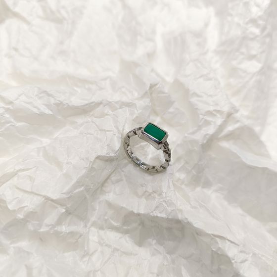Серебряное кольцо с агатом 1.433ct